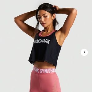 🤍🦈Gymshark Crop Top 🦈🤍